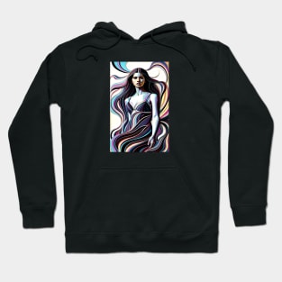 Abstract Fashion Style Female Model Art Hoodie